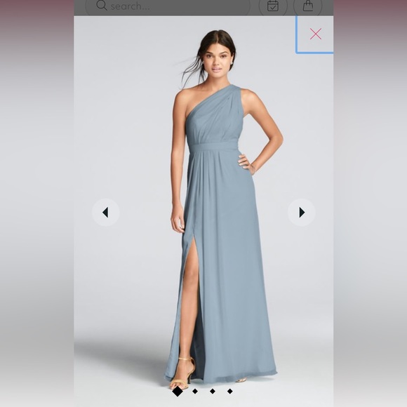 David's Bridal Dresses Dusty Blue Bridesmaids Dress Nwt Poshmark